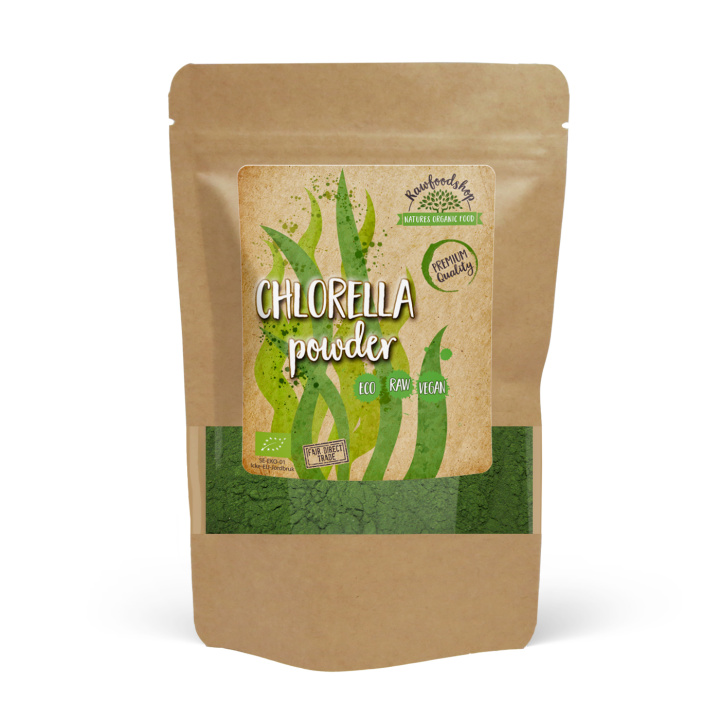 Chlorella Pulver ØKO 250g i gruppen Råvarer & Drikke / Helsekost / Chlorellapulver hos Rawfoodshop Scandinavia AB (RPUL250630E)