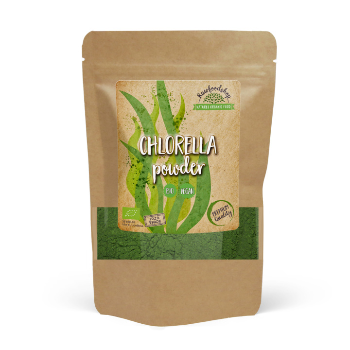 Chlorella Pulver ØKO 250g i gruppen Råvarer & Drikke / Helsekost / Chlorellapulver hos Rawfoodshop Scandinavia AB (RPUL250630E)