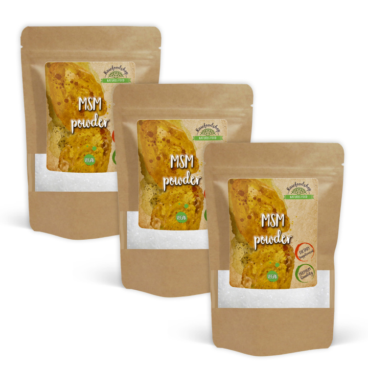 MSM Pulver 500g x 3 pakker i gruppen Kosttilskudd / Andre kosttilskudd / MSM hos Rawfoodshop Scandinavia AB (RPUL425442E-SET3)