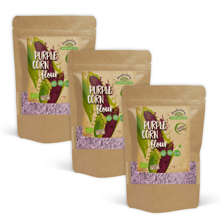 Purple Corn Pulver ØKO 500g x 3 pakker i gruppen Råvarer & Drikke / Baking / Mel hos Rawfoodshop Scandinavia AB (RPUL500470E-SET3)