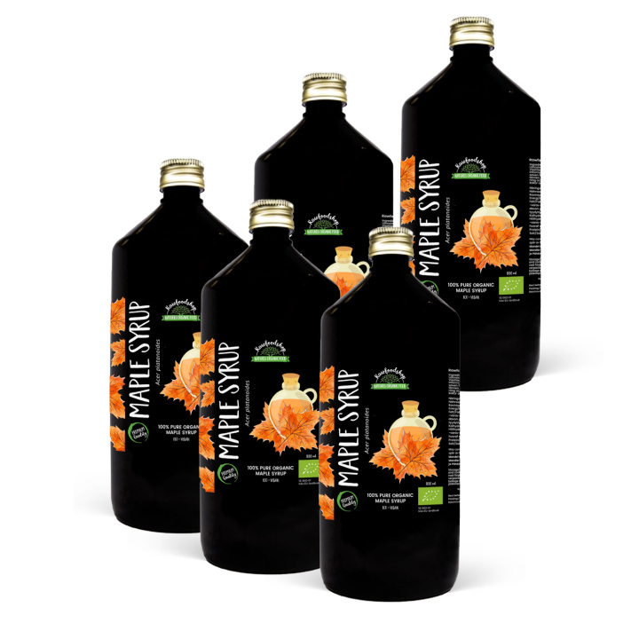 Lønnesirup ØKO 1L x 5 flasker i gruppen Råvarer & Drikke / Baking / Sirup hos Rawfoodshop Scandinavia AB (RSOT2502001L1-SET5)