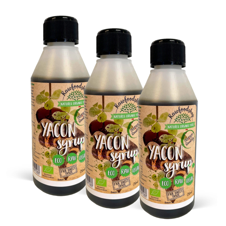 Yaconsirup ØKO 250 ml x 3 flasker i gruppen Råvarer & Drikke / Baking / Sirup hos Rawfoodshop Scandinavia AB (RSOT250508E-SET3)