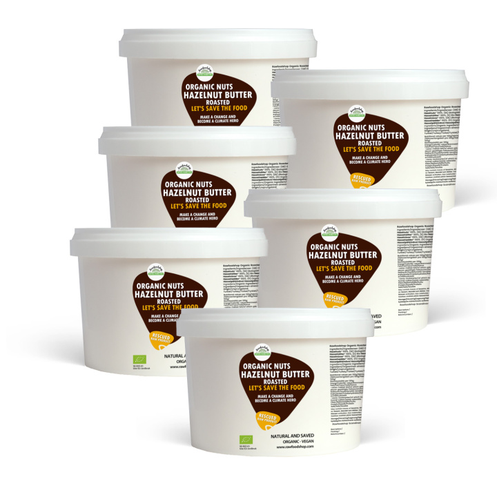 Hasselnøttsmør Ristet ØKO 500g x 6 pakker i gruppen Råvarer & Drikke / Nøtter / Hasselnøtter hos Rawfoodshop Scandinavia AB (SF020028500SET)