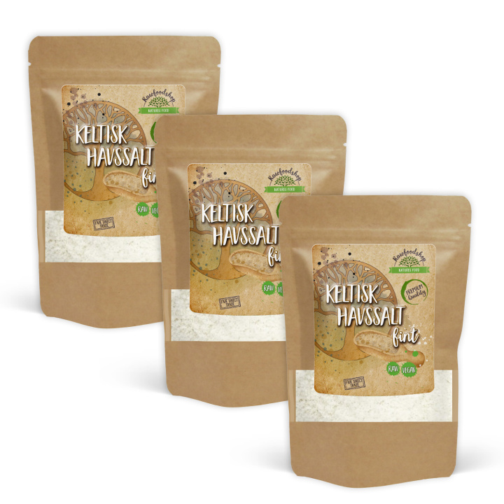 Celtic Havsalt Fint 1kg x 3 pakker i gruppen Råvarer & Drikke / Spiskammer / Krydder & Salt hos Rawfoodshop Scandinavia AB (SF0541-SET3)