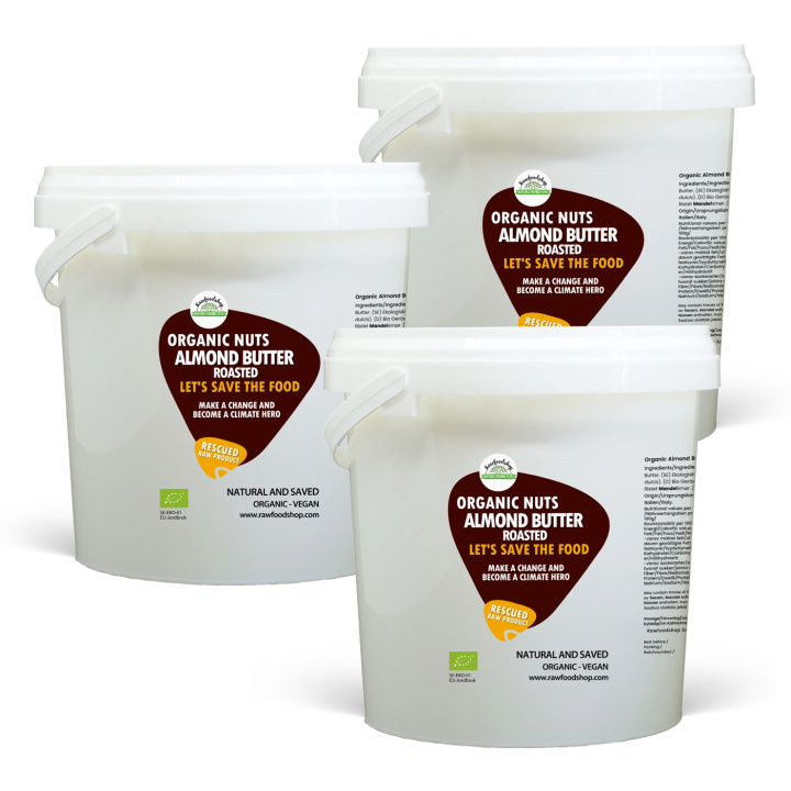 Mandelsmør Ristet ØKO 1kg x 3 pakker i gruppen Råvarer & Drikke / Nøtter / Nøttesmør hos Rawfoodshop Scandinavia AB (SF1141-SET3)