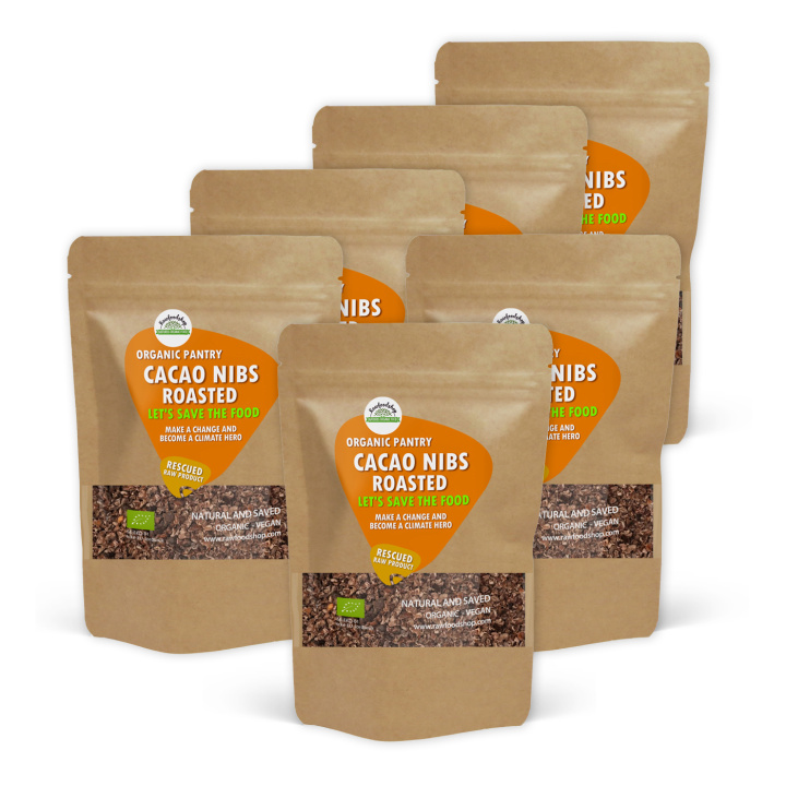 Kakaonibs Ristede ØKO 1kg x 6 pakker i gruppen Råvarer & Drikke / Baking / Kakaoprodukter hos Rawfoodshop Scandinavia AB (SF132510-SET6)