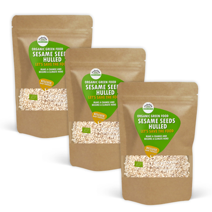 Sesamfrø skrelt ØKO 1kg x 3 pakker i gruppen Råvarer & Drikke / Helsekost / Frø hos Rawfoodshop Scandinavia AB (SF141301-SET3)