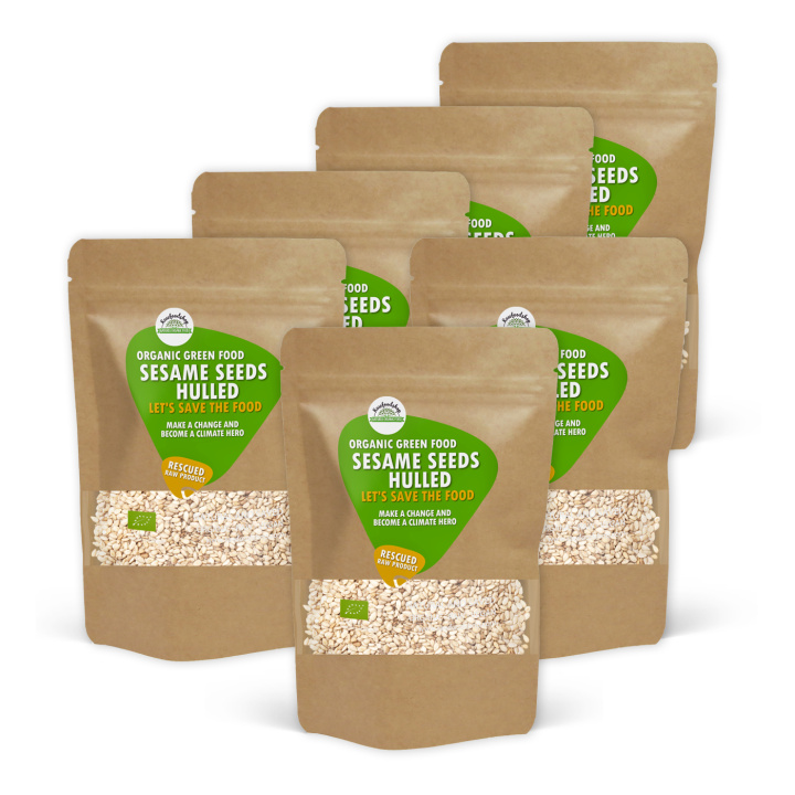 Sesamfrø skrelt ØKO 1kg x 6 pakker i gruppen Råvarer & Drikke / Helsekost / Frø hos Rawfoodshop Scandinavia AB (SF141301SET)