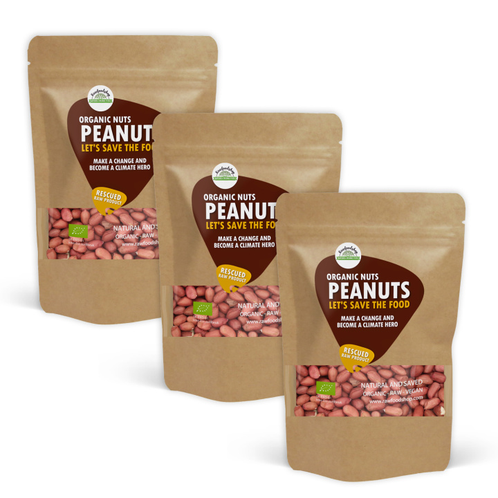 Jordnøtter RAW ØKO 1kg x 3 pakker i gruppen Råvarer & Drikke / Nøtter / Peanøtter hos Rawfoodshop Scandinavia AB (SF1725001-SET3)