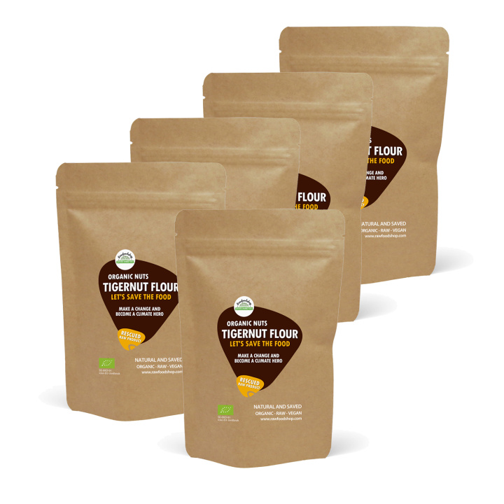 Jordmandelmel ØKO 1kg 5stk pakke i gruppen Råvarer & Drikke / Nøtter / Jordmandel hos Rawfoodshop Scandinavia AB (SF23269-1SET)