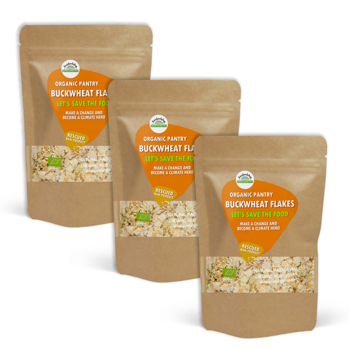 Bokhveteflak ØKO 1kg x 3 pakker i gruppen Råvarer & Drikke / Baking / Korn og flak hos Rawfoodshop Scandinavia AB (SFAB0441-SET3)