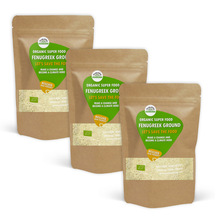 Bockhornsklover Malt ØKO 250g x 3 pakker i gruppen Råvarer & Drikke / Spiskammer / Krydder & Salt hos Rawfoodshop Scandinavia AB (SFBKB301-SET3)