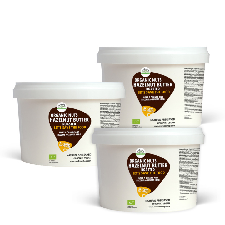 Hasselnøttsmør Ristet ØKO 500g x 3 pakker i gruppen Råvarer & Drikke / Nøtter / Hasselnøtter hos Rawfoodshop Scandinavia AB (SFHITB020028500-SET3)