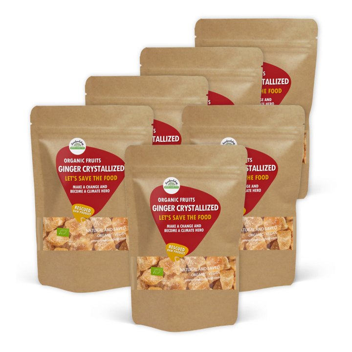 Ingefær Kristallisert ØKO 500g x 6 pakker i gruppen OUTLET 20-80% / Save The Food 40-80% hos Rawfoodshop Scandinavia AB (SFRAW986689500-SET6)