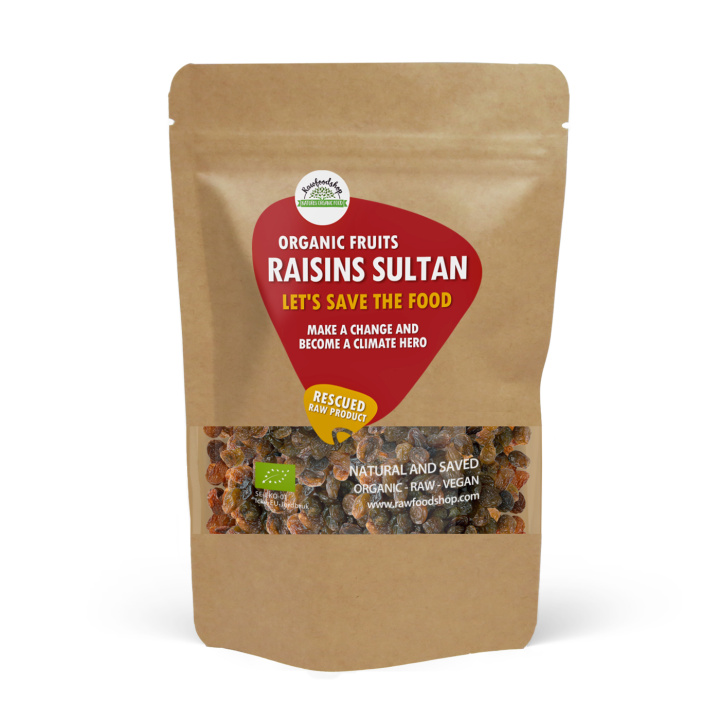 Rosiner Sultan ØKO 1kg i gruppen Råvarer & Drikke / Frukt og bær / Rosiner hos Rawfoodshop Scandinavia AB (SFRFRU500476E1)