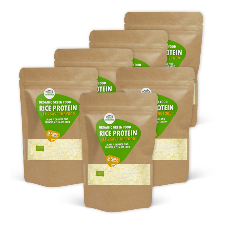 Risproteinpulver Rå Kraft ØKO 1kg x 6 pakker i gruppen Råvarer & Drikke / Helsekost / Proteinpulver hos Rawfoodshop Scandinavia AB (SFRKOS500002E-SET6)