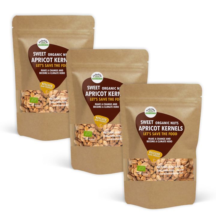 Aprikoskjerner Søte ØKO 1kg x 3 pakker i gruppen Råvarer & Drikke / Nøtter / Aprikoskjerner hos Rawfoodshop Scandinavia AB (SFRNOT500303E1-SET3)