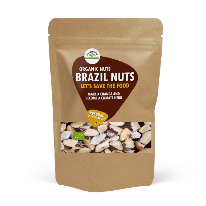 Paranøtter Delt Premium RAW ØKO 500g i gruppen Råvarer & Drikke / Nøtter / Paranøtter hos Rawfoodshop Scandinavia AB (SFRNOT500454E)