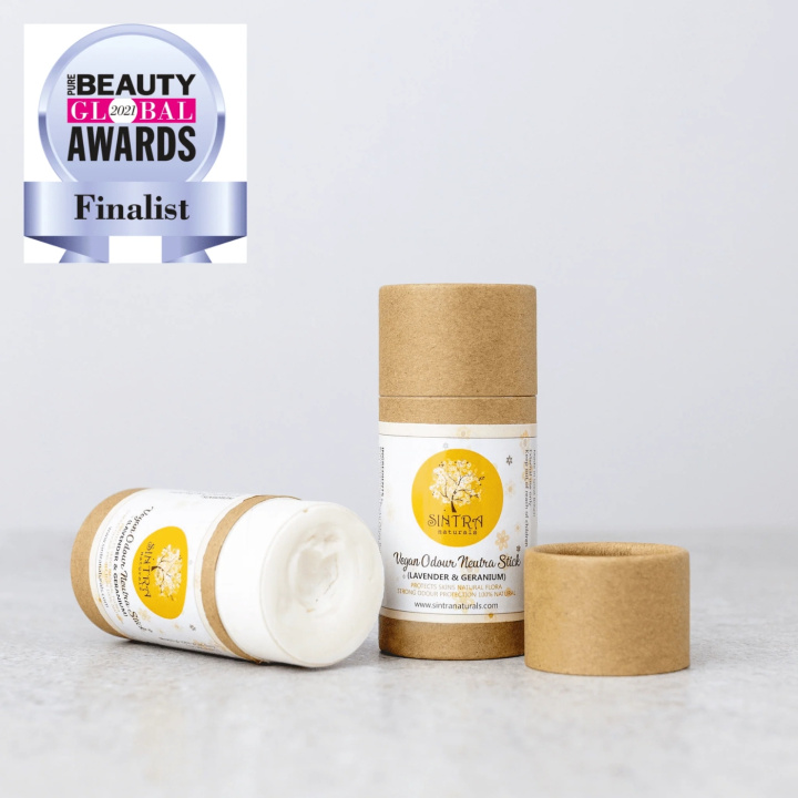 Deodorant Stick Lavendel & Geranium 70g i gruppen Hud & Kropp / Kropp / Deodorant hos Rawfoodshop Scandinavia AB (SINTRA2-70)