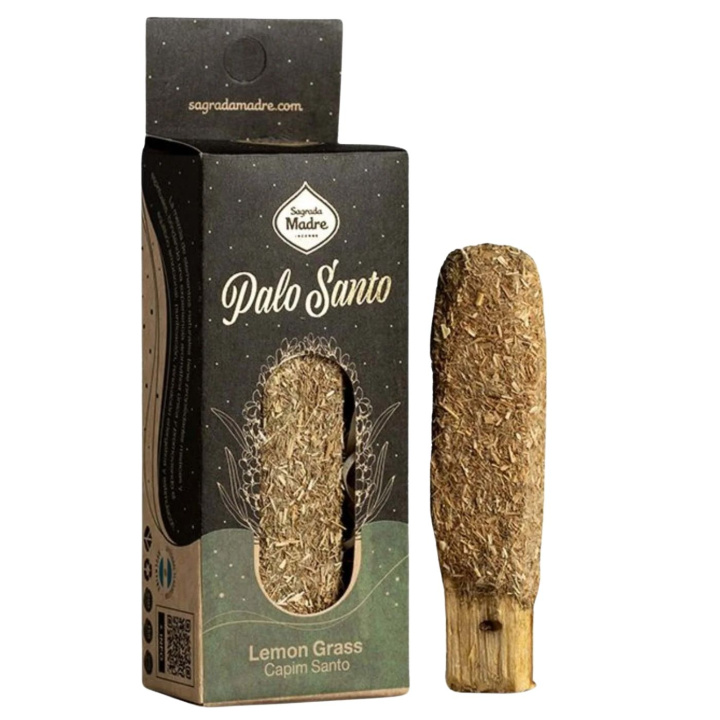 Palo Santo-pinne Sitrongress i gruppen Hjem & Sjel / Stemning & duft / Røkelse hos Rawfoodshop Scandinavia AB (SKU-1492)