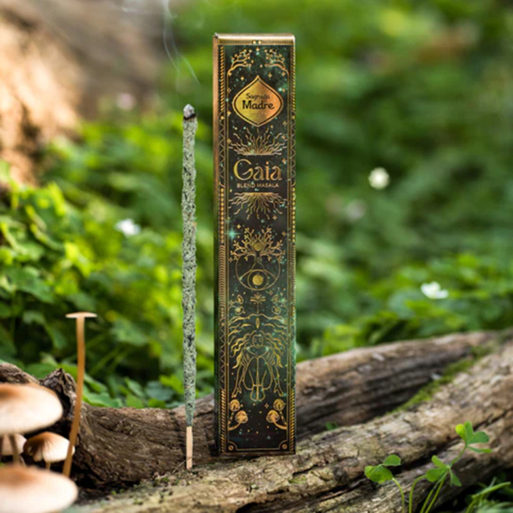 Røkelse Gaia Masala Blend 8stk i gruppen Hjem & Sjel / Stemning & duft / Røkelse hos Rawfoodshop Scandinavia AB (SKU-684)