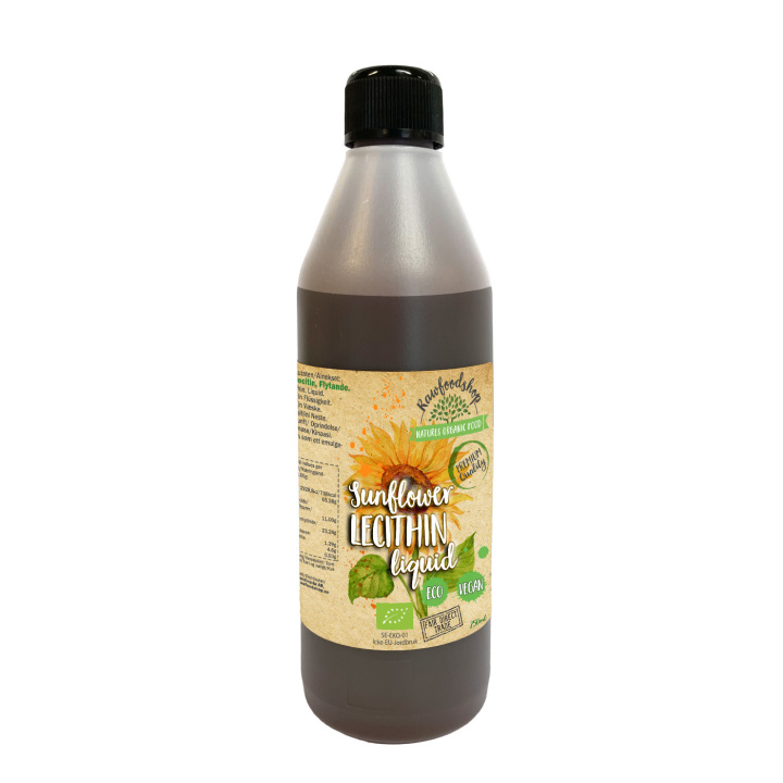 Solros Lecitin Flytende ØKO 250ml i gruppen Råvarer & Drikke / Baking / Ingredienser Annet hos Rawfoodshop Scandinavia AB (SLF25)