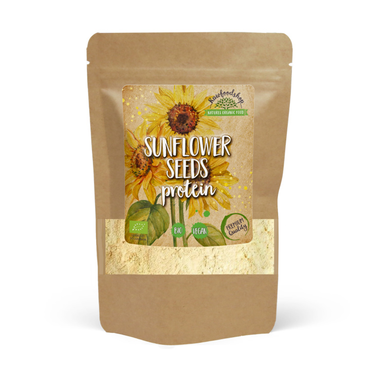 Solrosfrø Protein ØKO 500g i gruppen Råvarer & Drikke / Helsekost / Proteinpulver hos Rawfoodshop Scandinavia AB (SOPO01)