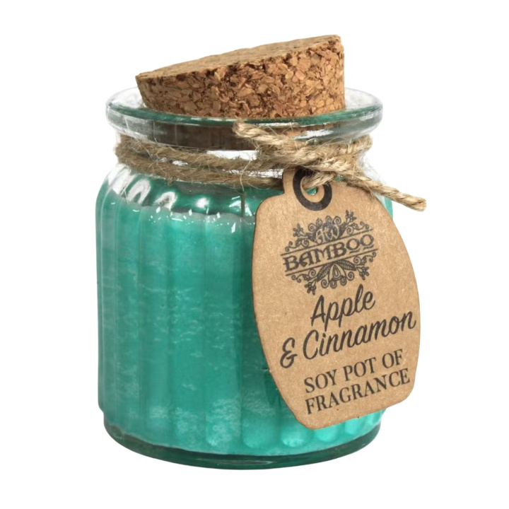 Duftlys Eple & Kanel 60g i gruppen Hjem & Sjel / Stemning & duft / Duftlys hos Rawfoodshop Scandinavia AB (SOYP-11)