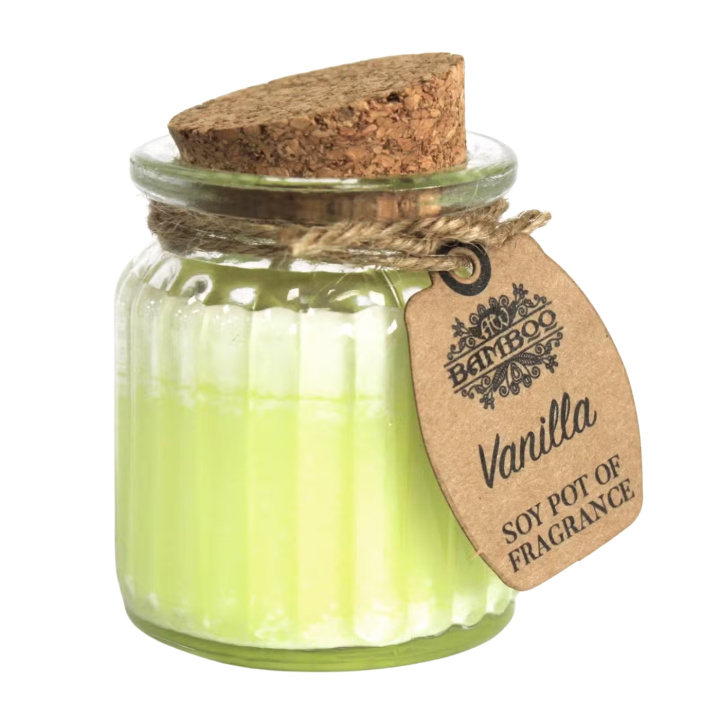 Duftlys Vanilje 60g i gruppen Hjem & Sjel / Stemning & duft / Duftlys hos Rawfoodshop Scandinavia AB (SOYP-13)