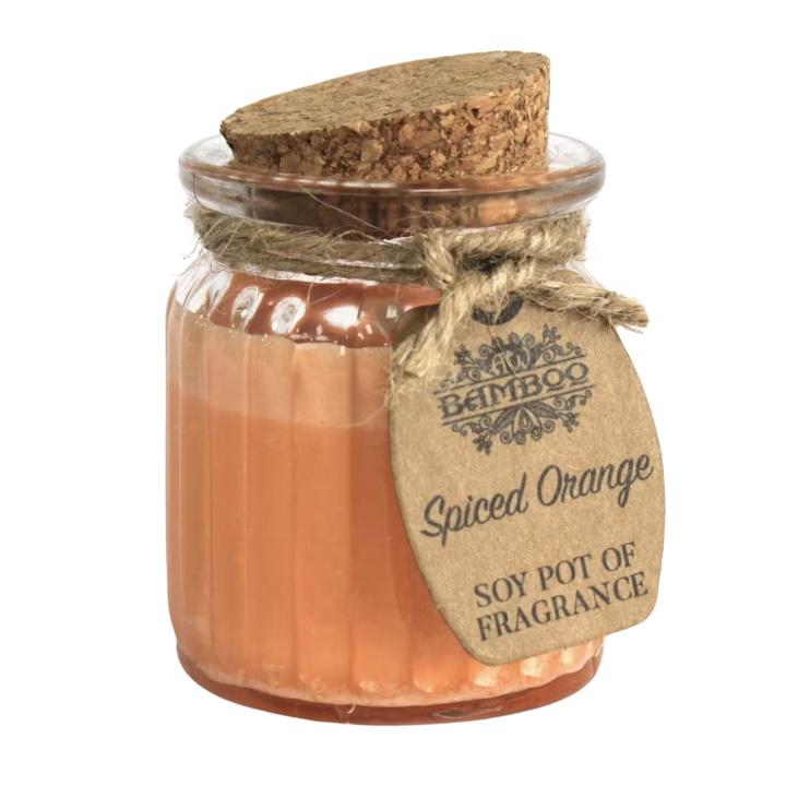 Duftlys Spiced Orange 60g i gruppen Hjem & Sjel / Stemning & duft / Duftlys hos Rawfoodshop Scandinavia AB (SOYP-14)