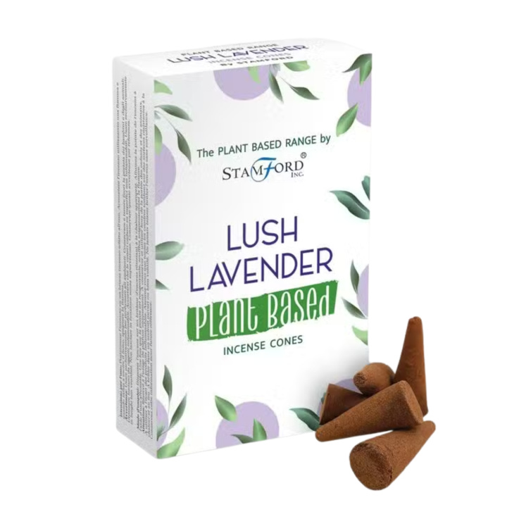 Røkelseskjegler Lush Lavender 12st i gruppen Hjem & Sjel / Stemning & duft / Røkelse hos Rawfoodshop Scandinavia AB (SPBIC-03)
