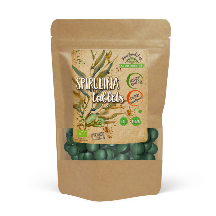 Spirulina Tabletter ØKO 125g i gruppen Kosttilskudd / Urter & Planter / Algetilskudd hos Rawfoodshop Scandinavia AB (SPT10)