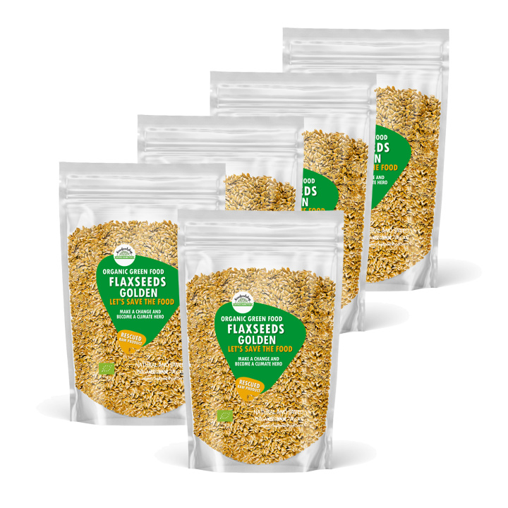 Linfrø Gule ØKO 1kg 5stk pakke i gruppen Råvarer & Drikke / Helsekost / Frø hos Rawfoodshop Scandinavia AB (SRFRO500161E1SET)