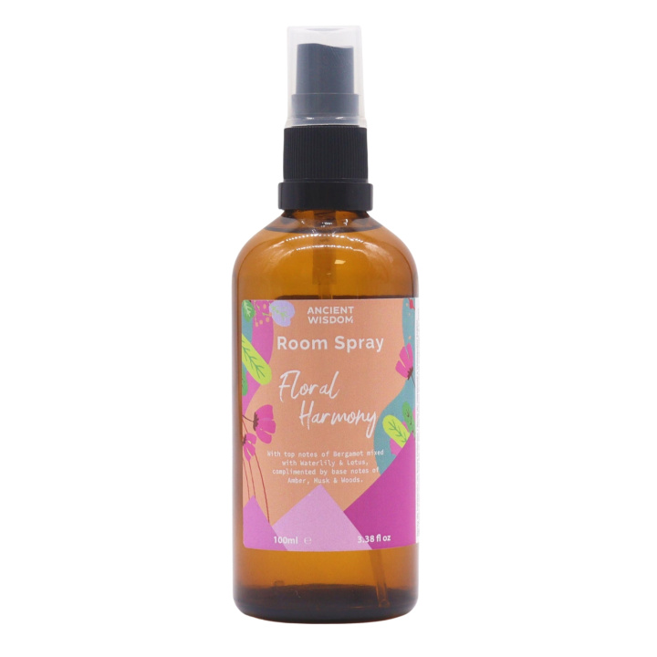 Rom spray Floral Harmony 100ml i gruppen Hjem & Sjel / Stemning & duft / Romduft hos Rawfoodshop Scandinavia AB (SRS-02)