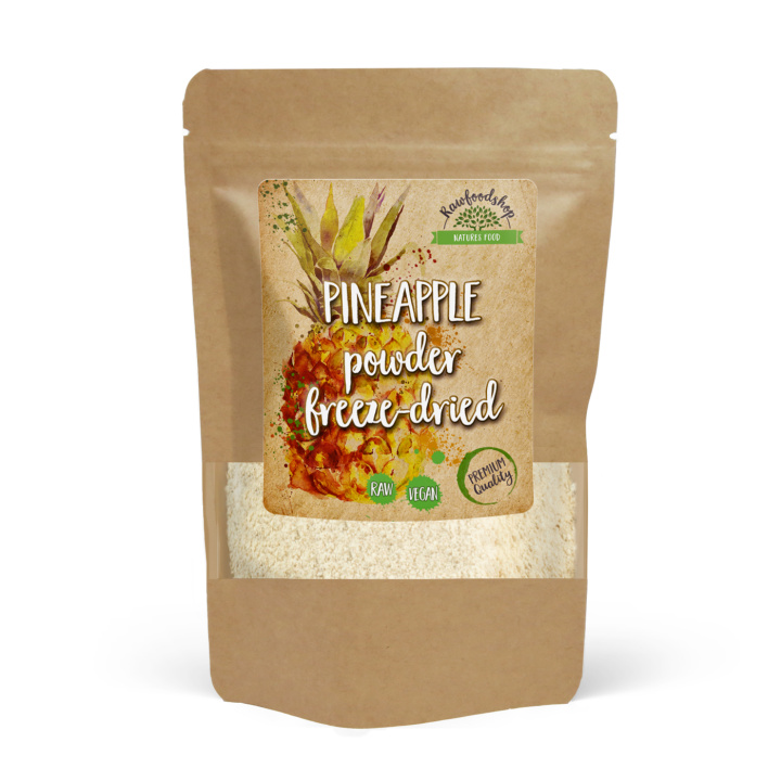 Ananaspulver 125g i gruppen Råvarer & Drikke / Frukt og bær / Ananas hos Rawfoodshop Scandinavia AB (VITANANANASPULV)