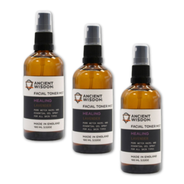 Face Mist Witch Hazel & Lavender 100ml x 3 stk i gruppen Hud & Kropp / Kropp / Dusjsåpe hos Rawfoodshop Scandinavia AB (WSPUL-02-SET3)