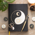 Notatbok Yin Yang med Kulepenn Svart Obsidian