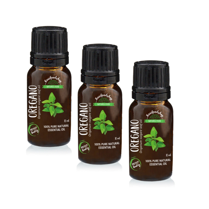Oregano Eterisk Olje 10ml x 3 flasker i gruppen Hud & Kropp / Naturlig DIY / Essensielle oljer hos Rawfoodshop Scandinavia AB (ZFN0242-10-SET3)